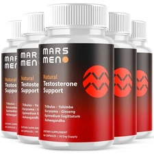 Mars Men for Men Advanced Max Formula Vitamin Supplement 300 Capsules, 5 Bottle