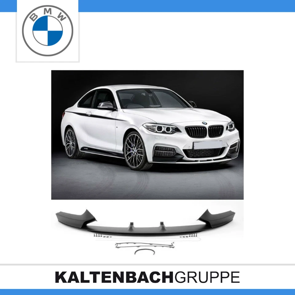Original BMW M Performance Alerón Frontal Negro Mate 2 Series F22 - Imagen 2 de 3