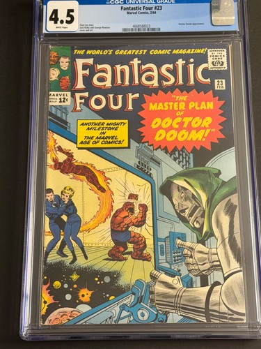 Fantasic Four #23 1964 CGC 4.5 White Pages Doctor Doom cover