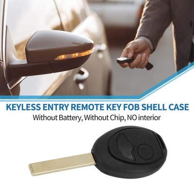 2 Tasten Keyless Entry Remote Fob Schlüsselgehäuse für BMW Mini Kupfer 2002-2005