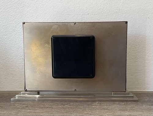Art Deco Chrome Desk Clock - Working - Picture 2 of 3