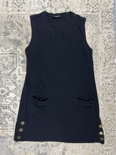 Lauren Ralph Lauren Dress Women’s Sleeveless Black Front Pockets Missing Tag