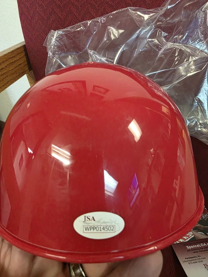 Casco de bateo de recuerdo réplica firmado por Tony LaRussa de los Cardenales de San Luis (JSACOA) Foto 2 de 4