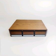 Vintage 3 Drawer Cassette Tape Cabinet Holds 42 Cassette Tapes