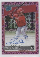 2020 Panini Donruss Optic Pink Velocity Prizm Tres Barrera #RRS-TB Auto 0s9t