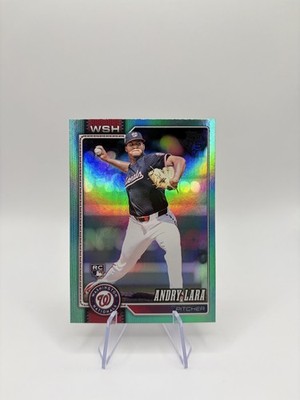 2026 Topps Series 1 - Andry Lara #36 Aqua Rainbow Foil (RC) - Nationals