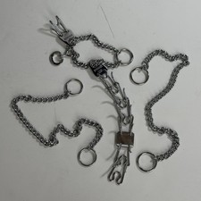 Herm Sprenger 3-Piece Dog Training Collar Set Prong Slip Chains Made In Germany