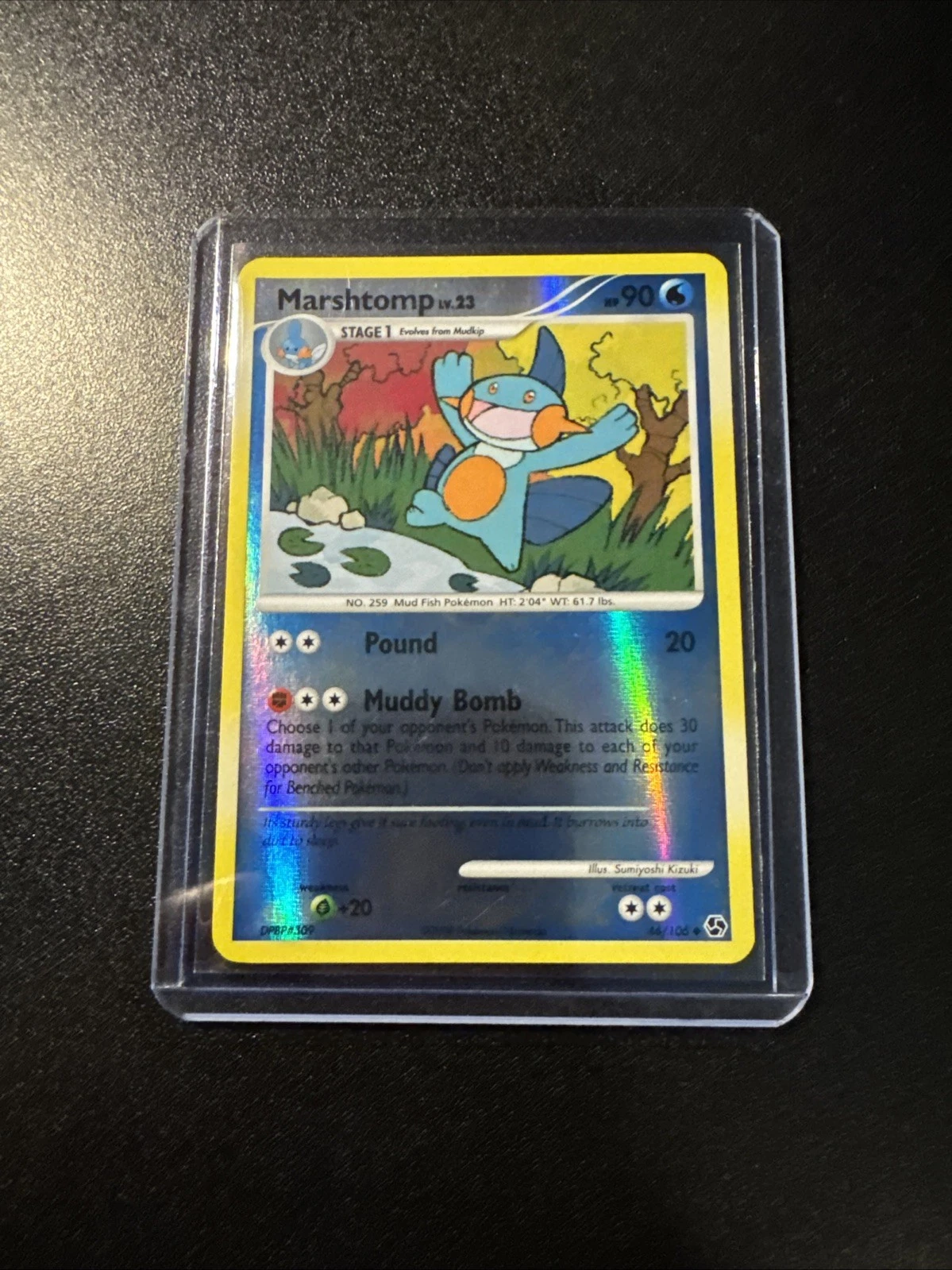 Pokémon Card Marshtomp 46/106 Reverse Holo Great Encounters Series
