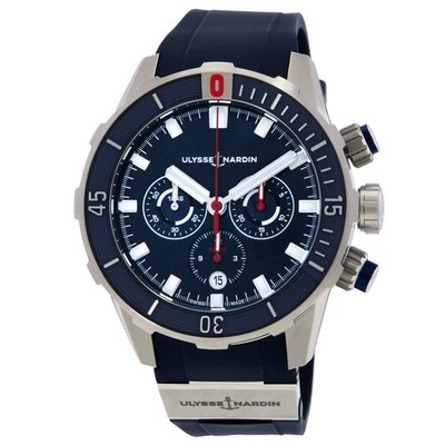 Ulysse Nardin Diver Chronograph Automatic Blue Dial Men's Watch 1503-170-3/93