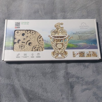 UGears Automaton Cyclist 3D Wooden Puzzle Mechanical Model 189 Pieces