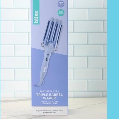 Bliss Triple Barrel Waver - Light Blue
