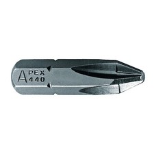 APEX 440-2X-5PK Insert Bit,SAE,1/4",Hex,#2,1",PK5 5RDH0