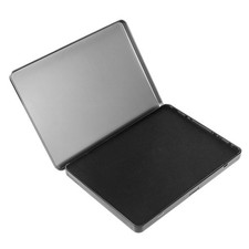 Black Stamp Pad, 6 x 4 Inch Large Stamp Pads, Premium Stamps Ink Pad for Offi...