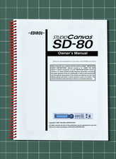 Roland Edirol SD-80 — 2 in 1 Owners Manual Guide Guide — 169 Pages — USA Made