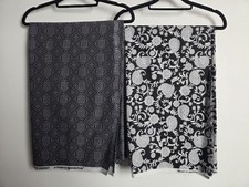 Jagdamba Prints Black Unstitched Material for Salwar Kameez Fabric Indian Ethnic