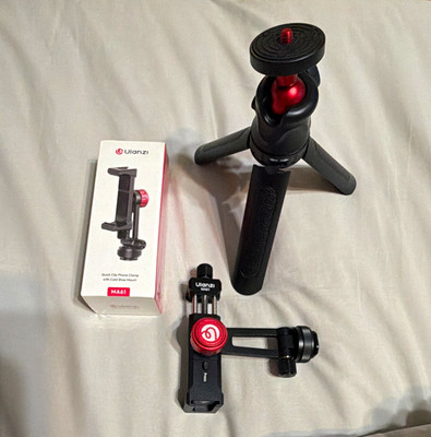 2 Ulanzi MA61 Phone Clamps and Mini Tripod Ball Head