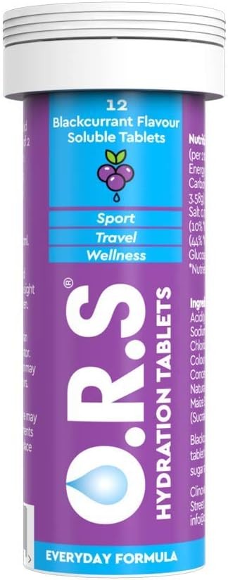 O.R.S Hydration Tablets with Electrolytes, Vegan, Gluten and Lactose Free Formu