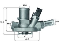 1X Mahle Ti 147 80 Thermostat KüHlmittel FüR Opel Fiat Alfa Romeo Lancia