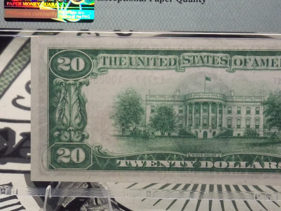 1929 $20 National Currency *HENDERSON* KY Fr#1802-2 PMG VF35 EPQ CH#13757 Type 2 - Image 4 of 4