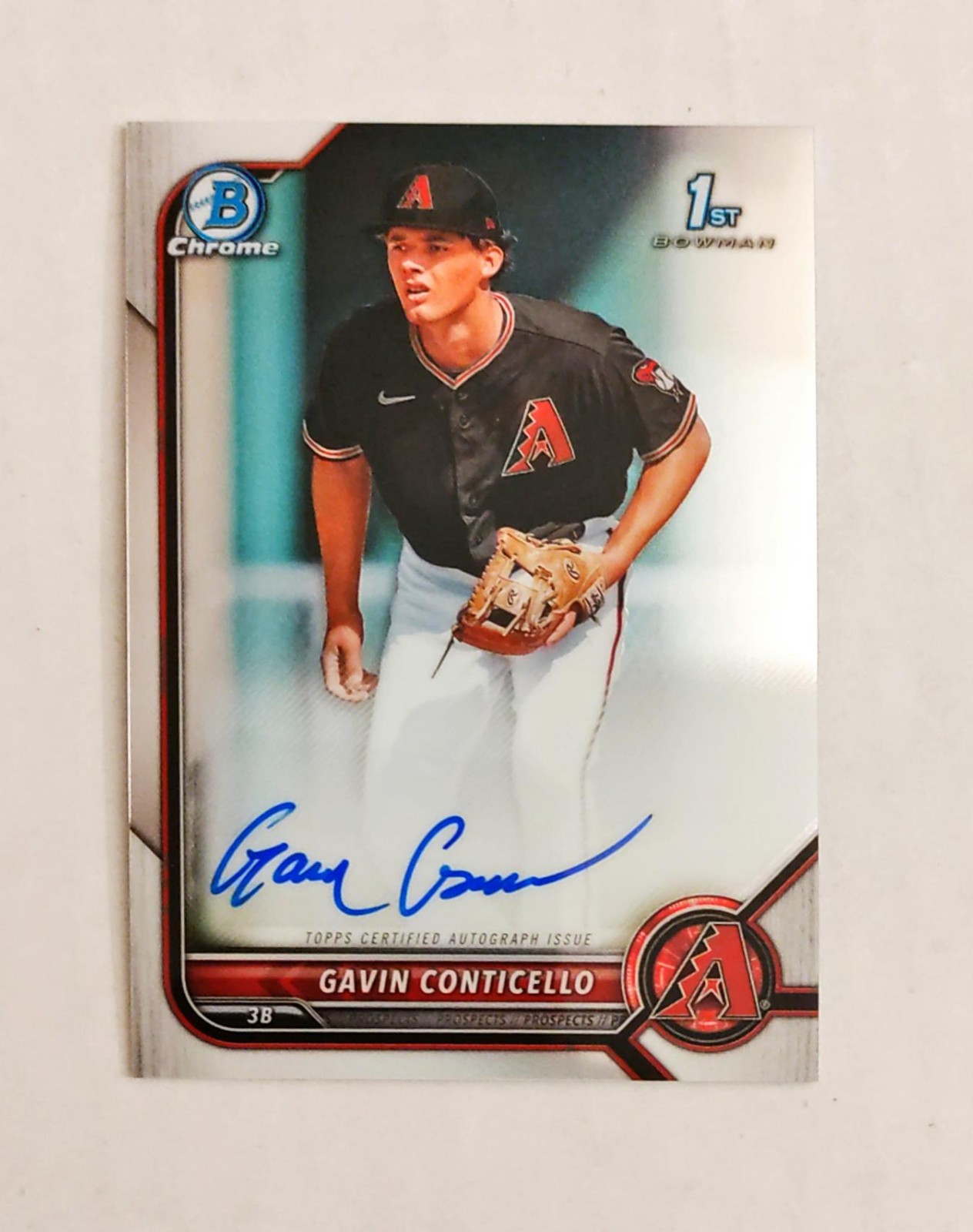Gavin Conticello 2022 1st Bowman Chrome AUTO Prospect AUTOGRAPH Diamondbacks B6