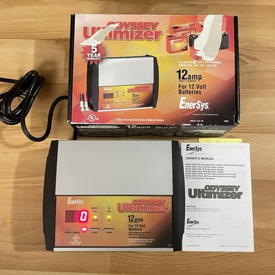 Odyssey Ultimizer 12amp 12V Battery Charger Single Bank Portable New OMAX-12A-1B