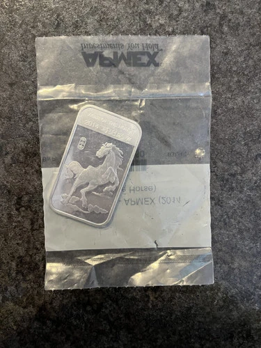 2014 Year Of The Horse 1oz. Silver Bar Apmex Bullion New in Packaging