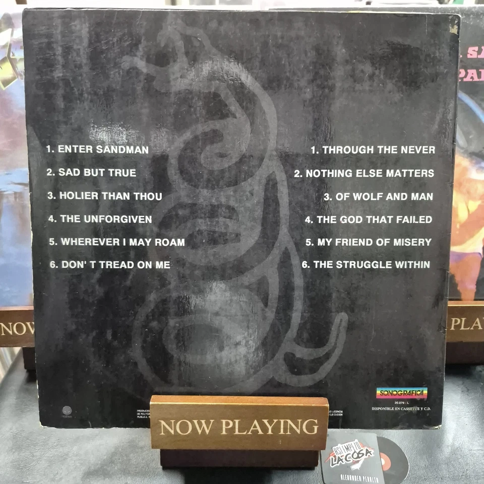 Metallica – Metallica - Rock, Heavy Metal, Venezuela, 1991 Iron Maiden, Nirvana - Image 2 of 4