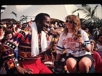 Chuck Berry Foto-Transparenz Original Positive 35mm Presse Promo Feb 1988