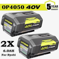2X 6.0Ah for Ryobi 40 Volt Lithium Battery OP4060 OP4030 OP4050 OP40602 OP40261 