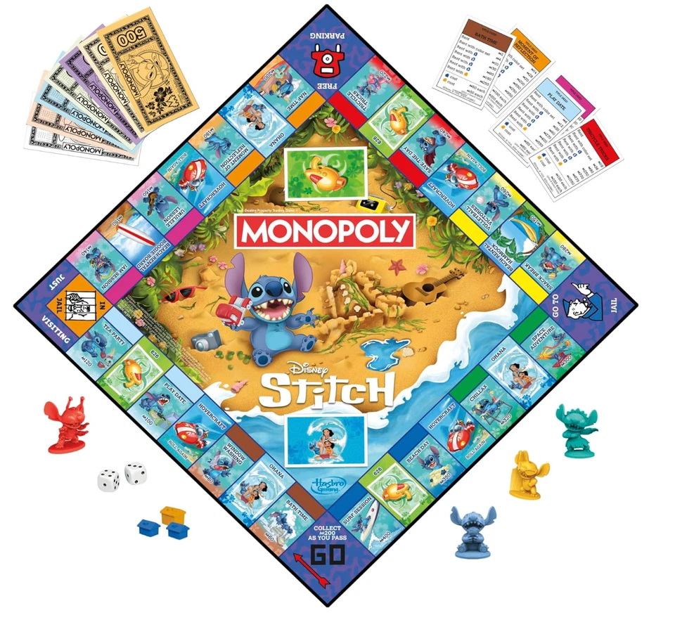 Brand-New Disney Stitch Monopoly Board Game | English Version | Ages 8+ — 第 4/4 张图片