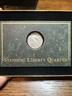 1928 Standing Liberty Silver Quarter Circulated Coin Ungraded Display Case Gift