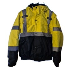 SKSAFETY High Visibility Reflective Jacket Waterproof Size M