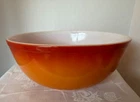 Vintage Pyrex Mixing Bowl Flameglo Ombre Orange 4 Quart 404 Large Nesting