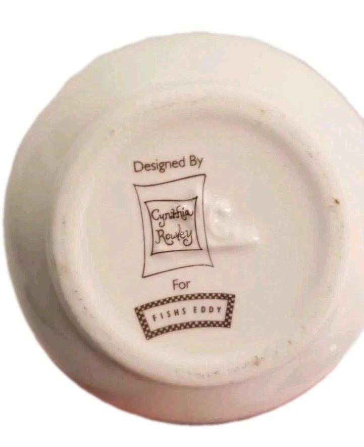 Juego de crema y azucarero Fishs Eddy Cynthia Rowley Fashion People Homer Laughlin Foto 3 de 4