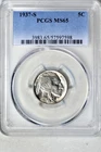 1937-S 5C Buffalo Nickel PCGS MS65