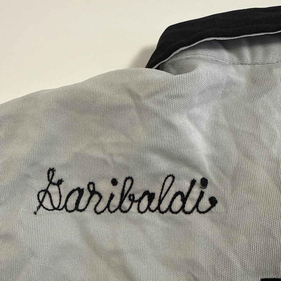 Polo de Bowling Vintage Años 70 Para Hombre Gris Medio Manga Corta Marca Nat Nast Foto 4 de 4