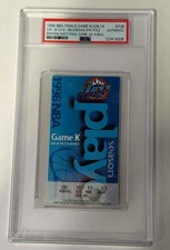 1998 NBA Finals Bulls Jazz Michael Jordan Final Shot Game 6 Ticket Stub PSA