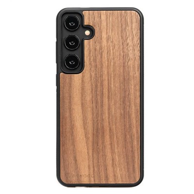 Handyhülle für Galaxy S24+ Bewood Amerikanischer Nussbaum Holzhülle Case