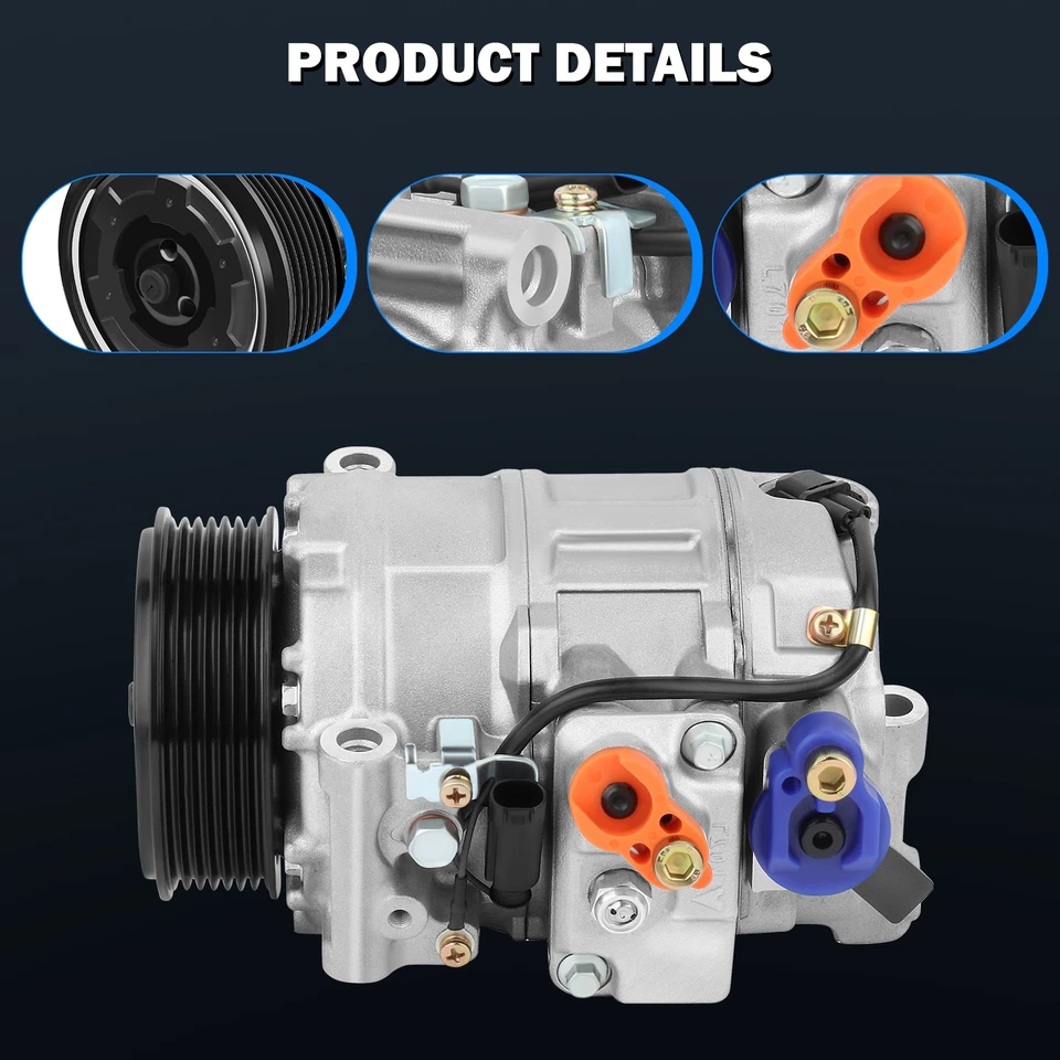 For 2007-2018 Freightliner Sprinter 2500 3500 3.0L  A/C AC Compressor W/Clutch - Image 2 of 4