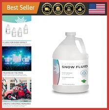 Extra Dry Snow Machine Fluid, 30 Ft Float, 1 Gallon - Long-Lasting Snow Effect