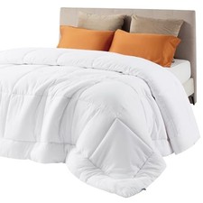 Comforter Duvet Insert - Quilted Comforters Size, All Season Queen Plus White