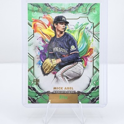 2025 Topps Inception Mick Abel Green RC Rookie Minnesota Twins SP #75