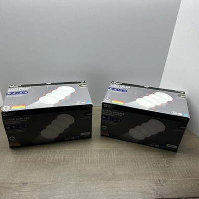 Commercial Electric 4 in LED Canless Recessed Light Ultraslim 2- 4-Packs CCT (8)
