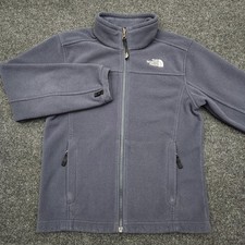 The North Face Fleece Jacket Gray Youth Boys Size Medium Outdoors Explore