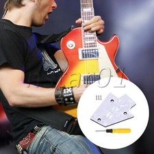 Electric Guitars Truss Rod Cover 3-Ply Replacement with Screws Set White Pearl