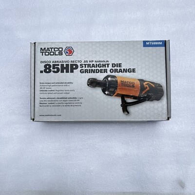 Matco Tools MT5880M Straight Die Grinder .85HP Orange New in Box