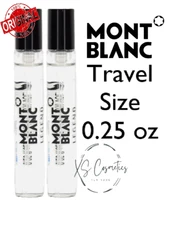 Legend By Mont Blanc For Men Mini EDT Spray 0.25oz New PACK OF 2