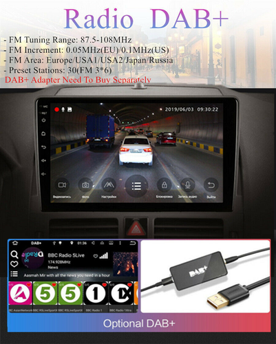 Radio navegación GPS 2007-10 C200 C250 C300 C350 C63 W204 S204 Android 10.1 - Imagen 11 de 12