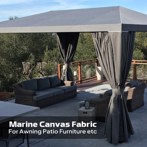 Waterproof Sturdy 600D Canvas Fabric Diy Sew Cover Replace Awning Shade Solution - Picture 8 of 32