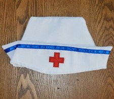 TRADITIONAL CE TJX NURSES CA WITH RED CROSS AND BLUE TRIM CUTE WELL MADE